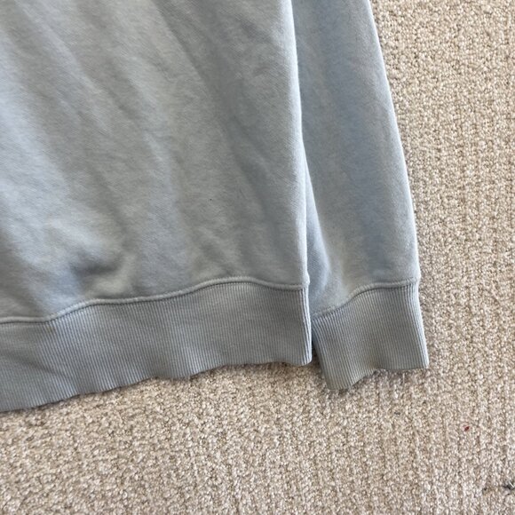 The North Face Pullover Hoodie Baby Blue Box Logo Wom Sz M Outdoor Hike Read - Picture 4 of 15